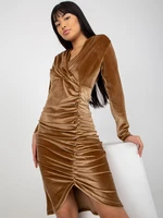 Abito da donna Fashionhunters Camel Brown