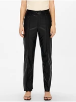 JDY Rex Black Leatherette Pants for Women - Womens