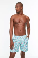 Trendyol Swim Shorts - Green - Animal print