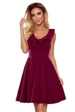 Dress with ruffles on the neckline Numoco