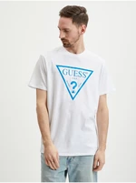 White Men's T-Shirt Guess Reflective - Men