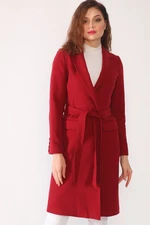 Z6628 DEWBERRY LADIES' COAT-BURGUNDY