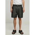 Denim Bermuda shorts dark black