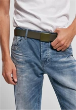 Belt with buckle olive