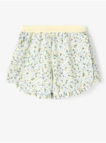 Yellow-blue girl's floral shorts name it Finna - unisex