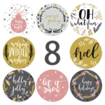 Christmas Day Decoration Sticker Seal Labels DIY Scrapbook Journal Children's Toy Wedding Baking Packaging Sticker 500pcs/roll