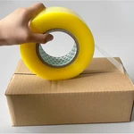 Transparent Yellow Tape For Express Packaging Of Large Rolls And Thickened Box Sealing 48mm*110m(2pcs)