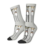 Cute Greyhound Sighthound Dog Dress Socks Mens Womens Warm Fashion Novelty Whippet Puppy Crew Socks