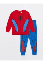 LC Waikiki Boys' Crew Neck Spiderman Printed Long Sleeve Sweatshirt & Sweatpants