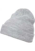 Long knitted hat heather grey