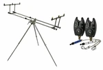 ZFISH Tripod Elite 3 Rods + 2x Alarm VX2 + 2x Indicator Rod Pod, Pique