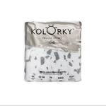 KOLORKY DELUXE VELVET jednorázové EKO plenky se sametovým povrchem puntíky XL (12-16 kg) 17 kusů