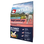 ONTARIO Dog Large Weight control turkey & potatoes granule pro psy 2,25 kg