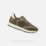 Khaki men's sneakers Geox Partenio - Men's