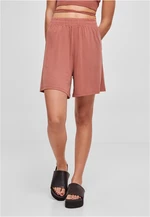 Women's modal terracotta shorts