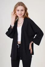 Bigdart 5862 Knitted Kimono - Black