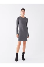 LC Waikiki Crew Neck Straight Long Sleeve Women's Knitwear Dress