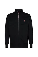 Tommy Hilfiger Mikina - TH FLEX ZIP THROUGH čierna