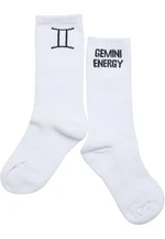 Zodiac socks Gemini white