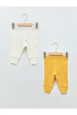 LC Waikiki Basic Cotton Baby Boy Pajamas with Elastic Waist Bottom 2-Pack.