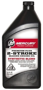 Mercury Premium Plus 2-Stroke Marine Engine Oil Synthetic Blend 1 L Ulei motor barca 2 timpi