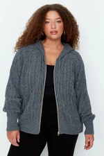 Sweter damski Trendyol TBBAW23AV00051/ANTHRACITE