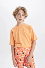 DEFACTO Boy Palm Patterned Swim Shorts