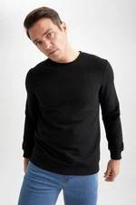 DEFACTO Regular Fit Crew Neck Basic Sweatshirt