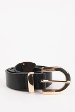 DEFACTO Women's Faux Leather Classic Belt