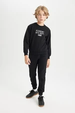 DEFACTO Boy Printed Sweatshirt Tracksuit Bottom 2-Piece Set