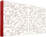 Mega Acoustic FiberPRO120 Binary Diffuser Negative White/Red Pannello in legno assorbente