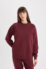 DEFACTO Oversize Fit Crew Neck Thick Casual Basic Sweatshirt