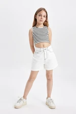 DEFACTO Girls' Cotton Shorts