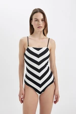 DEFACTO Fall in Love Regular Fit Striped Swimsuit