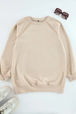 Trendyol Beige Accessory Detailed Sweatshirt