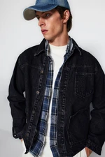 Trendyol Black Regular Black Regular Fit Denim Jeans Jacket