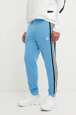 Kalhoty adidas Tiro pánské, modrá barva, vzorované, JE9622