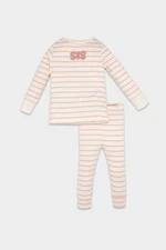 DEFACTO DFC - Baby Girl Striped Long Sleeve Ribbed Camisole Pajama Set