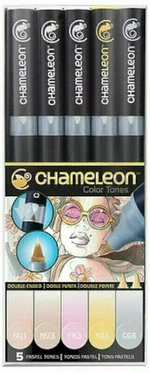 Chameleon Pastel Tones Marker pentru umbrire Pastel Tones 5 buc