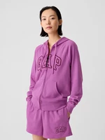 Dark pink women's hoodie GAP