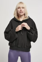 Women's Organic Oversized Terry Hoody Black