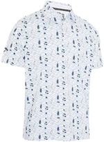 Callaway All Over Golf Mens Essentials Print Polo Bright White M Camiseta polo