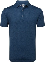 Footjoy Printed Floral Lisle Navy L Polo