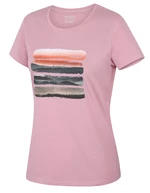 Husky Tee Vane L S, light pink Dámské bavlněné triko