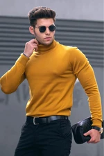 Madmext Mustard Turtleneck Sweater 4656