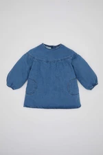 DEFACTO Baby Girl Long Sleeve Jean Dress