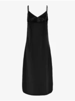 Čierne dámske saténové šaty ONLY Sia