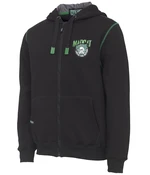 Madcat mikina badge logo zip hoodie black caviar - m