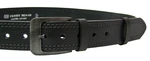 Penny Belts Pánský kožený opasek Jeans 02-2-60 Black 120 cm