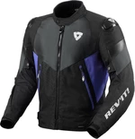 Rev'it! Jacket Control H2O Black/Blue 2XL Kurtka tekstylna